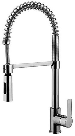 FIMA Carlo Frattini Mast miscelatore lavello con molla e doccetta estraibile cromo - F3147/1CR