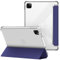 VAGHVEO Funda para iPad Pro 11 2022/2021/2020/2018 (iPad Pro 11 4ª/ 3ª/ 2ªy 1ª Gen) Carcasa Delgada Flexible Protectora Cubierta TPU Suave Cover, Trasera Transparente a Prueba de Golpes, Azul Oscuro