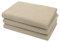 ZOLLNER 3er Set Duschtücher in 70x140 cm - langlebige Handtücher in beige - mit praktischem Aufhänger - Zeitloses Waffelmuster - waschbar bis 95°C - Baumwolle - Hotelqualität