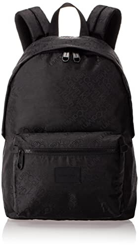 Calvin Klein Schwarzer Polyester-Rucksack, Schwarz Jacquard Mono, One Size