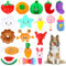 AOKEASE Hundespielzeug, 18 Stück Quietschendes Hundespielzeug, Welpenspielzeug, Hunde Plüschspielzeug für Hund aus natürlicher Baumwolle, Kuscheltier für Welpen, Medium und Große Hunde.