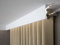 Mardom Decor QL026T Curtain Profile Curtain Trim Ceiling Strip LED Suitable 1 Profile Strip 200 x 10.0 x 4.1 cm
