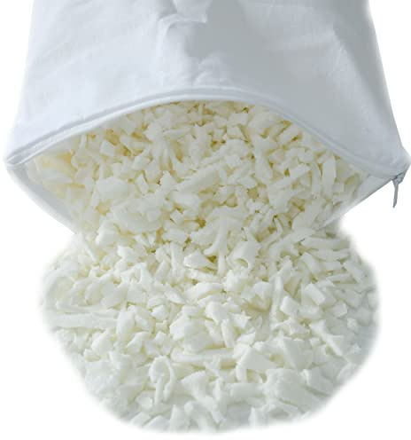 Nurtextil24 Latex Flocken 3kg Kissen Füllmaterial Schaumstoffflocken | Latex Flocken für Kopfkissen, Hundekissen, Gesundheitskissen, Sitzkissen, Sofakissen - Ergonomische Stützkraft - Waschbar