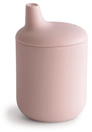 mushie Schnabeltasse | BPA-Frei Silikon, für Babys ab 6 Monaten | Sichere, Hochwertige & Langlebige Erstausstattung für Kleinkinder Kinder Jungs & Mädchen | Blush