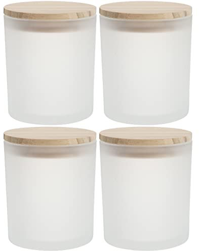HEALLILY Gläser mit luftdichtem Deckel, transparent, leer, für selbstgemachte Kerzen, Gewürzproben, Behälter, Party, Abendessen, Hochzeit, Urlaub, 4 Stück