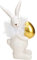 matrasa Hase mit goldenem Ei - Dekofigur Dekohase Hasenfigur Osterdeko Deko Ostern 8x19x10cm