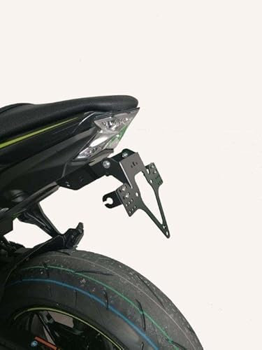 Kennzeichenhalter GroFaTec EVO für Kawasaki z650 Ninja 650 Bj 2017-2022 Kennzeichenträger Nummerschild Träger Halter kurzes Heck Heckumbau Prota Targa Z650 kawa