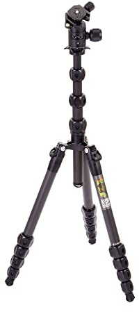 3 Legged Thing Legends Bucky Kit Carbon Fibre Tripod - Travel-Friendly, Adjustable Camera Tripod with 3 Detachable Legs & Multiple Mounting Points (BUCKYKITDARK)