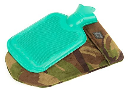 Hot Water Bottle Carp Fishing Camping Fleece DPM Camouflage - Carper Tackle