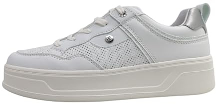 TT.BAGATT D31-AJJ06 Damen Schnürer, White / Silver, 37 EU