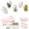 NAILOG Semi Cured Gel Nail Strips (20Pcs Extra Long Stickers/Wraps) | Glossy & Long Lasting Soft Gel Finishing | Champion