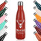 polar-effekt Gourde de sport en acier inoxydable - 500 ml - Rouge - Avec gravure personnalisée - Sans BPA - Idéale pour le travail, l'école, les loisirs et le sport
