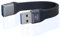 LANMINGLEL 10Gbps USB 3.1 cable de datos suave plano 100W USB A macho a hembra cable 4K@60Hz Breve cable USB C para el teléfono portátil, PowerBank, cámara (USB A M/F)