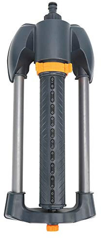 Kuuleyn 20‑Hole Sprinkler for Yard Garden Sprinkler Oscillating Sprinkler Metal Base Lawn Rotating Oscillating Sprinkler Adjustables Spray Angle Covers up to 1,100 sq. ft.