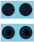 Lasuroa 4pcs Rubber Feet Mat Replacement for Microsoft Surface Laptop 3 4 5, Diameter 0.35in Slip-Resistant Case Bottom Feet Pad Black