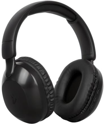 VulTech Cuffie Octopus HBT-20BK 2.1 Over Ear Wireless Bluetooth 5.3 e Aux con Microfono, Controllo Traccia, Gestione Chiamate, Ricarica Type-C, Autonomia 12 ore, Accoppiamento Automatico Android, iOs