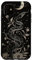Hülle für iPhone 11 Schwarze Schlange mit weißen Blumen Halbmond