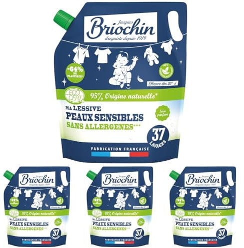 Recharge Ma lessive Peaux Sensibles Ecocert - Sans allergènes 1,7L (Lot de 4)