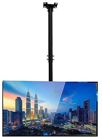 DRFGNF TV Mount,Sturdy TV Ceiling Mount Stand, Adjustable Height Heavy-Duty TV Ceiling Mount Bracket for Flat Panel LCD LED OLED Plasma TVs for 50-65 inch TVs
