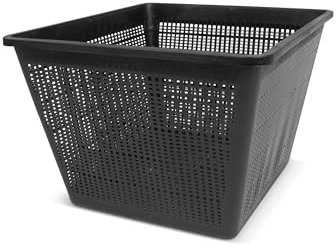 blizz-z Pflanzkorb eckig 35 x 35 cm x 26 cm (5 Stück) | Teichkorb, Wasserpflanzkorb, Teichbepflanzung, Gewächshaus, wetterfester Kunststoff Lange Lebensdauer