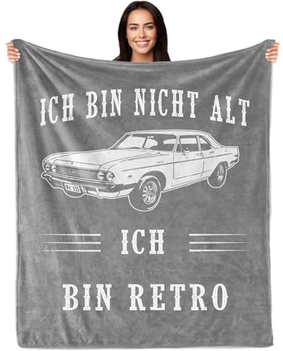 Anugsoe Vatertagsgeschenk, Lustige Decke Geburtstagsgeschenke für Männer, Einzigartiges Lustiges Geschenk für Opa, Papa, Ehemann zum Geburtstag, Ruhestand Geschenk Mann
