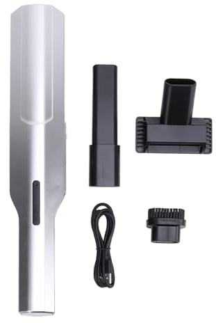 Mtlavishness Aspirateur à Main Mini aspirateur sans Fil avec Aspiration puissante et Moteur sans balais Aspirateur électrique Portable pour la Maison et la Voiture Système de (Ti Argent)