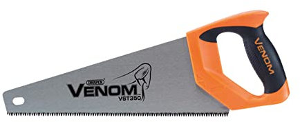 Draper Venom 8ppi/7tpi Tool Box Saw | First Fix Triple Ground Blade 350mm| DIY Tools Woodworking Handsaw | 82205