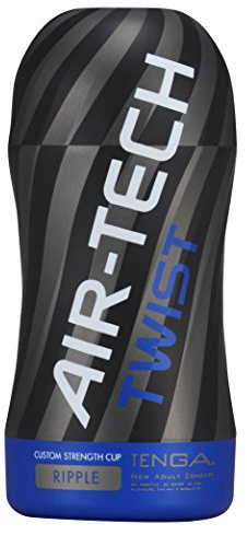 TENGA Air-Tech Twist Einstellbare Mastrbationshilfe für Männer, Blau