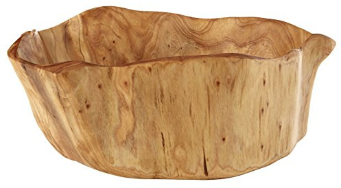 Premier Housewares Kora Bowl, Natural Cedarwood, Large