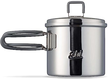 Esbit Outdoor Kochtopf 625 ml - Camping Topf aus hochwertigem Edelstahl - inkl. Deckel mit praktischer Aufhängung