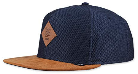 Djinns Snapback Cap 6P SB Honey Knit Navy Dunkelblau Braun, Size:OneSize