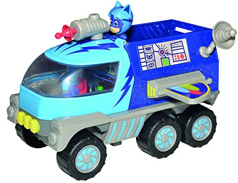 Simba – PJ Masks Mond Rover/mit Catboy Figur/mit Licht und Sound/mit Schussfunktion/mit Action Figur / 27cm groß, für Kinder ab 3 Jahren