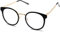 SOJOS Retro Rund Blaulichtfilter Brille Damen TR90 Computer-Brille ohne Sehstärke SJ5055 mit Schwarzer Rahmen/Anti-Blaulicht Linse