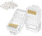 Lot de 100 fiches modulaires RJ45 CAT6 à sertir 8P8C - Connecteurs RJ45 22-26 AWG pour câble torsadé CAT5, CAT5E, CAT6 UTP