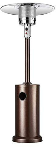 Dbtxwd Gasheizung Regenschirm, Kommerzielle Terrassenheizung - Impulszündung Und Tragbare Walze, Vergrößertes Gegengewicht Chassis Edelstahl-Außenheizung,Liquefied Gas