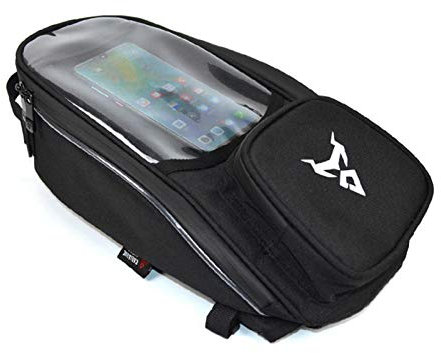 Alacritua - Borsa da serbatoio per moto con schermo touch screen, impermeabile, per moto, con forte magnetico, universale