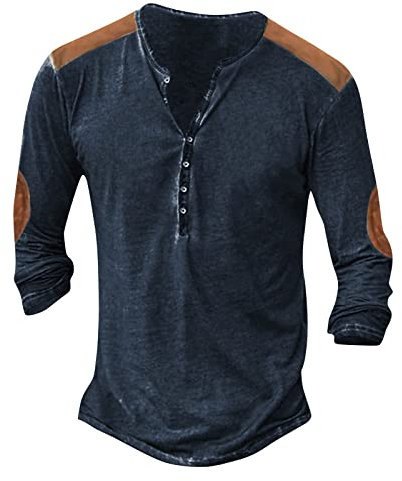 LSAltd Herren Hemd Regular Fit Herrenhemden Langarm Übergröße Schlagermove Kostuem Funktions-Poloshirt Hemden Für Kleine Männer Mit Bauch Slim Bügelfrei, sado maso outfit, XL, 3-navy