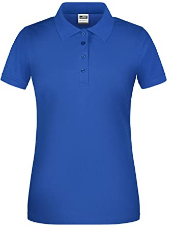 James & Nicholson Damen BIO Workwear Polo - Leicht tailliertes Poloshirt für Beruf & Freizeit | Farbe: royal | Grösse: 3XL