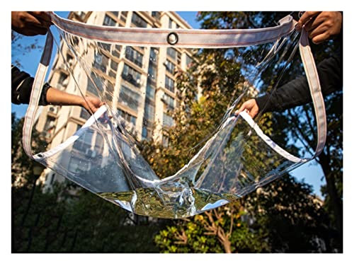 Abdeckplane Plane Transparent PVC Schutzplane Terrassen Windschutz Zeltplane,Allzweckplane Regenschutz Für Balkon Glas Klare wasserdichte Tarps Für Gartenmöbel (Color : Clear, Size : 2.5x5m)