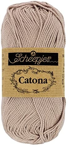 Scheepjes - Scheepjes Catona 406 Soft Beige Yarn - 10x10g