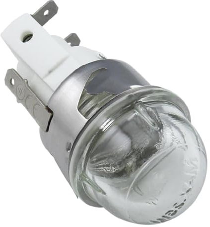 Backofen Glühbirne Mikrowellen Lampenfassung Keramiksockel 25 W Flach Für Kopf/rund Für Kopf Gehärtetes Glas Hitzebeständig Bis 500 °C Ersatz Ofen Für Lampensockel