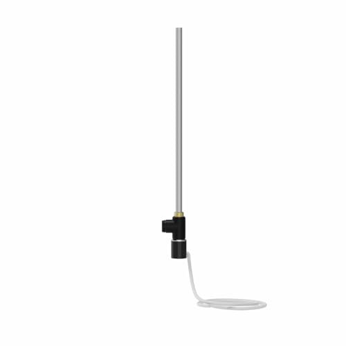 NRG 1000W Electric Heating Element Dual Fuel Kit for Towel Rail Radiator,with Cover and T-piece Black