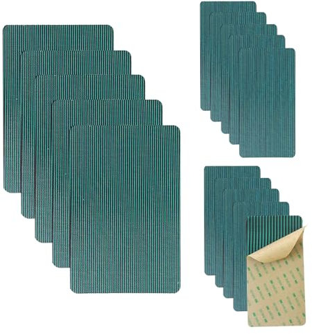Kit di riparazione per piscina copertura Kit di riparazione della copertura a rete verde, Toppe di copertura autoadesive per piscine interrate/fodera della piscina/tela, 1 2 3 4 5 6 confezioni ( Color