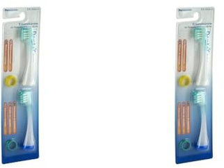 Panasonic Ersatzbürsten EW0923, 2 Stück, universell passend für alle Panasonic Schallzahnbürsten (Packung mit 2)
