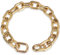 Woofuu Hundehalsband, 18 Karat vergoldet, lange Glieder, Metall, modische Goldkette, Hundehalsband für kleine Hunde, verstellbare Kette (30,5 cm)