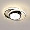Comely LED Deckenlampe, 32W 3600LM LED Deckenleuchte Modern Runden Lampe für Schlafzimmer Badezimmer Küche Balkon, Dia 28cm, Natürliches Licht 4500K, Schwarz