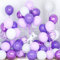 Ousuga Palloncini Viola Bianchi, 30 Pezzi 12 Pollici Palloncini Pastello Lilla Metallizzato Lavanda Coriandoli Palloncini Lattice per Compleanno Matrimonio Anniversario Baby Shower Feste Decorazioni