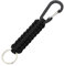 CENSIVI Paracord Llaveros con Mosquetón - Negro Paracord Llaveros con Clip Llavero de Cuerda Trenzada Llavero en Paracord Paracord con Mosquetón Multifunción para Exteriores