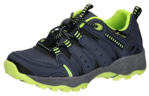 Lico Fremont Chaussures de Trekking, Marine Citron, 31 EU