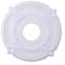 Médaillon de plafond décoratif en polyuréthane résistant à l'humidité, décoration intérieure pour plafond & mur, Encadrement Médaillon Décor intérieur, médaillon de plafond, blanc, 300 x 90 x 24 mm